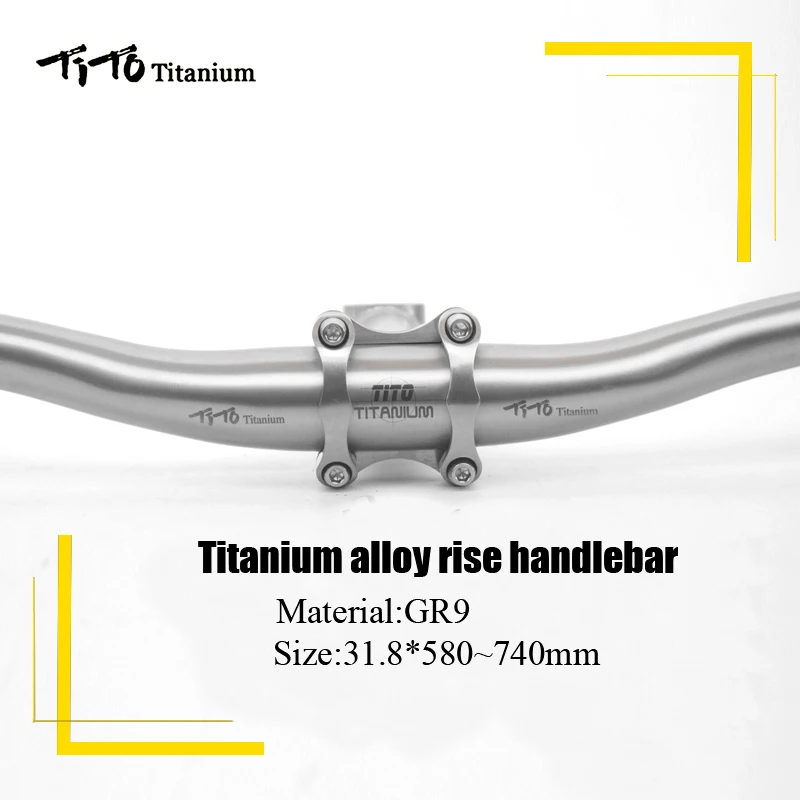 Titanium Alloy Bicycle Handlebar Swallow Shaped Titanium Handlebar Mountain Bike MTB Riser Handlebars Bike Parts 31.8*580-720mm
Titanium Alloy Bicycle Handlebar Swallow Shaped Titanium Handlebar Mountain Bike MTB Riser Handlebars Bike Parts 31.8*580-720mm