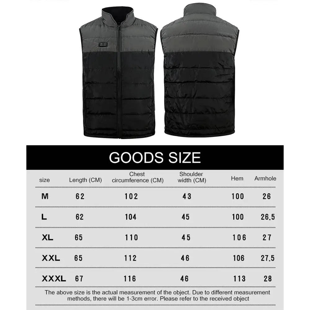 Ultra-thin Dual Control Smart USB Heating Vest Outdoor Camping Hiking Warm Electric Thermal Clothing Down Waistcoat for Man Woma
Ultra-thin Dual Control Smart USB Heating Vest Outdoor Camping Hiking Warm Electric Thermal Clothing Down Waistcoat for Man Woma