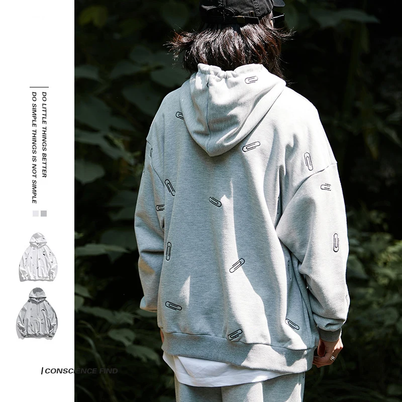 High Quality 2021 Autumn Streetwear Oversize Sweatshirt Men And Women Paper Clip Print Cotton Hoodies Casual Couple Ins Coats
High Quality 2021 Autumn Streetwear Oversize Sweatshirt Men And Women Paper Clip Print Cotton Hoodies Casual Couple Ins Coats