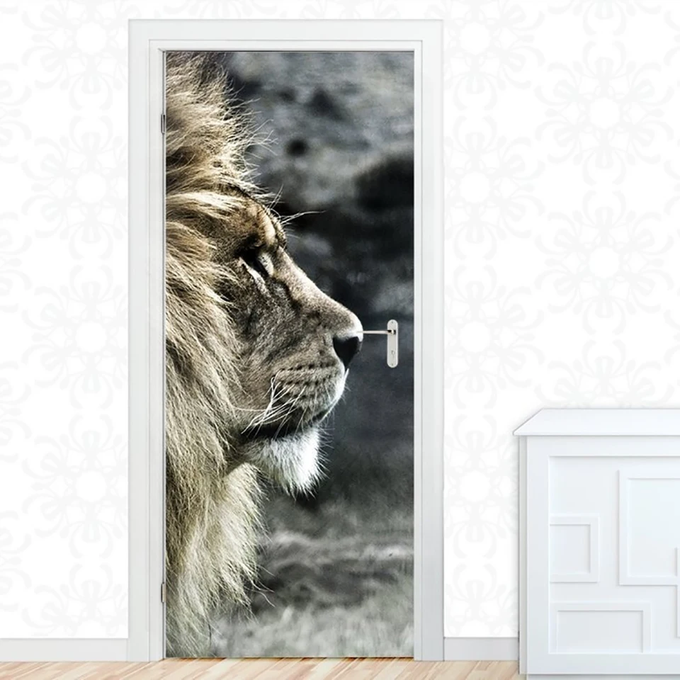 Modern Decal Pvc Waterproof Art Animal Lion Home Decoration 3D Print Sticker Self Adhesive Diy Paper for Bedroom Door Sticker
Modern Decal Pvc Waterproof Art Animal Lion Home Decoration 3D Print Sticker Self Adhesive Diy Paper for Bedroom Door Sticker