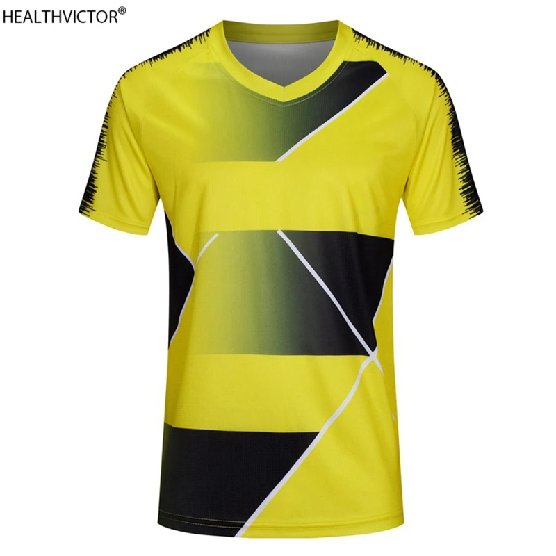 Quality Quick Dry Runing Outdoor Sports Fashion Gradient Stripe Short Sleeve T-shirt Custom Adult Unisex Men Women Soccer Jersey
Quality Quick Dry Runing Outdoor Sports Fashion Gradient Stripe Short Sleeve T-shirt Custom Adult Unisex Men Women Soccer Jersey