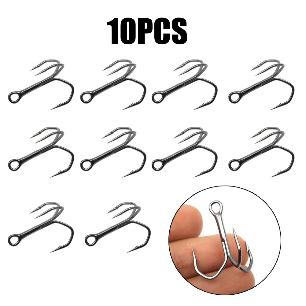 10pcs Treble FishHook High Strengthen Hooks Fishing High Carbon Steel Barbed Saltwater Fish Hooks Pesca Iscas Tackle Tools
10pcs Treble FishHook High Strengthen Hooks Fishing High Carbon Steel Barbed Saltwater Fish Hooks Pesca Iscas Tackle Tools