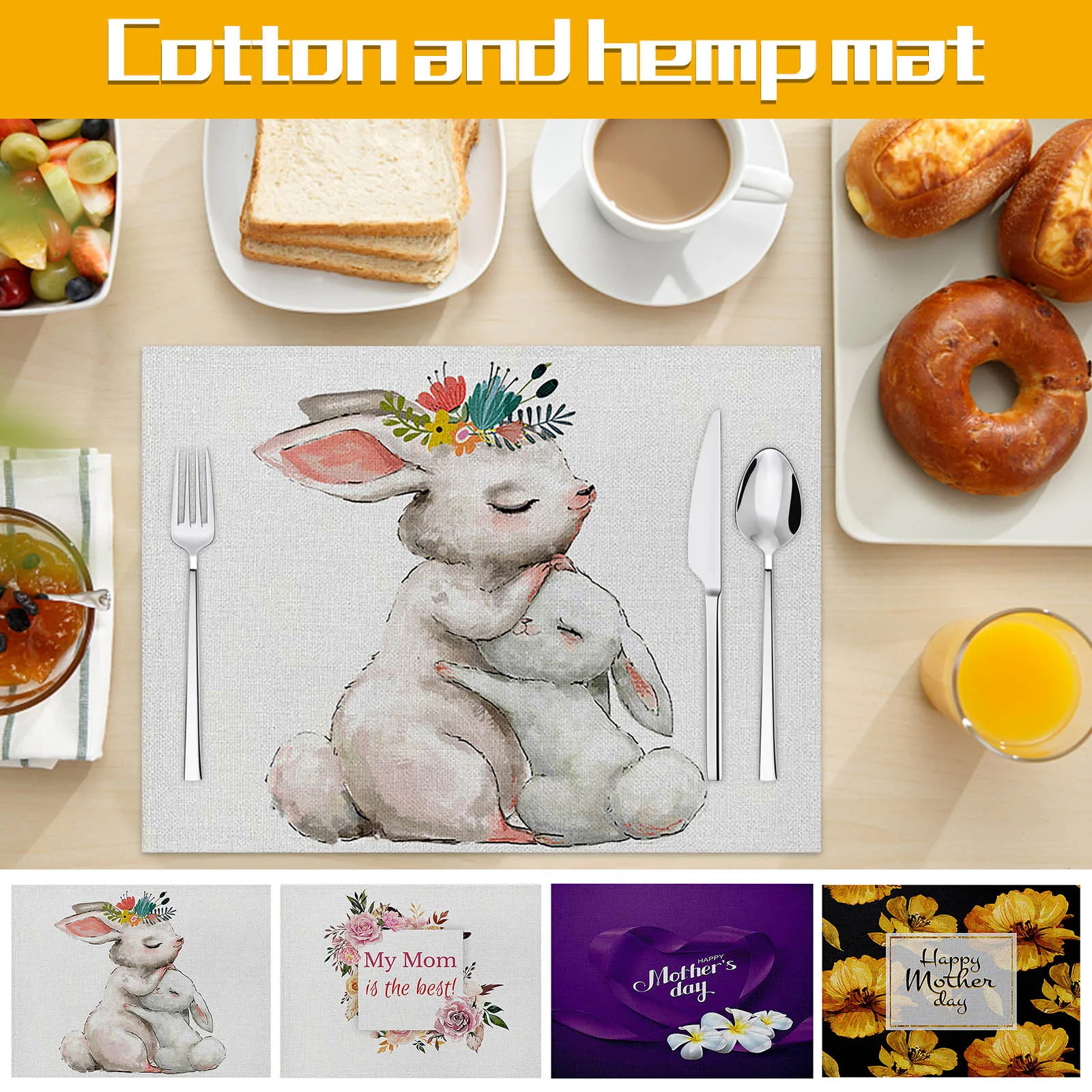 Mother's Day Gift Table Mat Cotton And Linen Placemat Love Non-slip Heat Insulation Table Mat Kitchen Placemat Home Decor
Mother's Day Gift Table Mat Cotton And Linen Placemat Love Non-slip Heat Insulation Table Mat Kitchen Placemat Home Decor