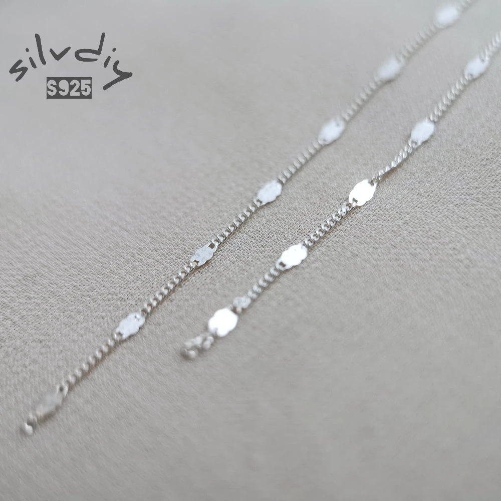 20cm 1mm 925 Sterling Silver Chain for DIY Bracelet Necklace Making Fine Jewelry Accessories
20cm 1mm 925 Sterling Silver Chain for DIY Bracelet Necklace Making Fine Jewelry Accessories