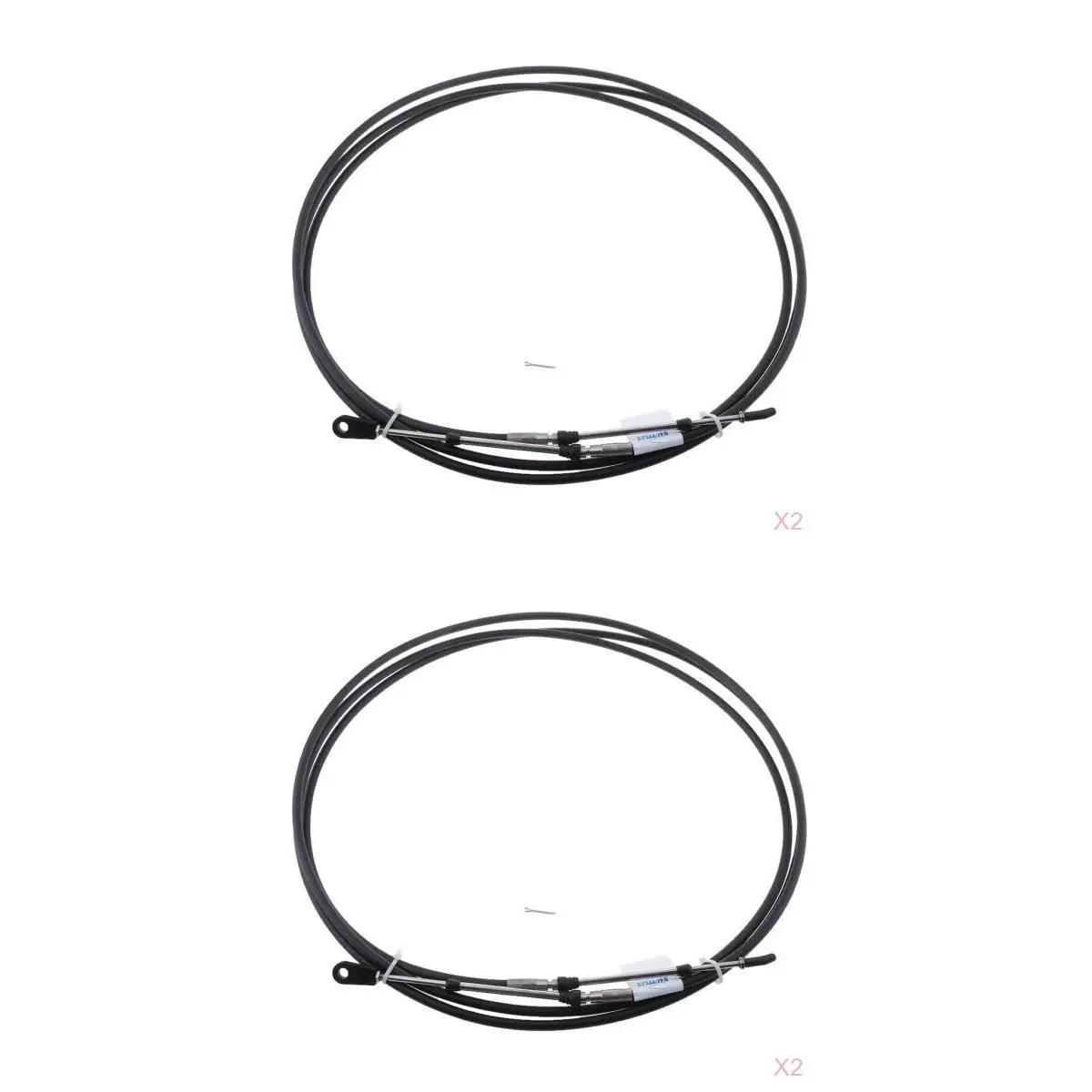 4PCS Boat Throttle Cable, Universal 16FT/15FT Marine Control Lever Shift Cable Great for Yamaha Outboard Black
4PCS Boat Throttle Cable, Universal 16FT/15FT Marine Control Lever Shift Cable Great for Yamaha Outboard Black