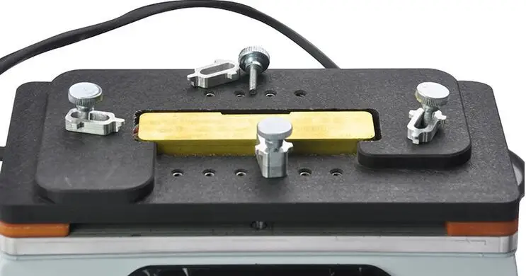 958A Mobile Phone Motherboard IC Chip A6 A8 A9 Split CPU Rework Station Thermostat Adjustable Desolder Glue Removal Platform 
958A Mobile Phone Motherboard IC Chip A6 A8 A9 Split CPU Rework Station Thermostat Adjustable Desolder Glue Removal Platform