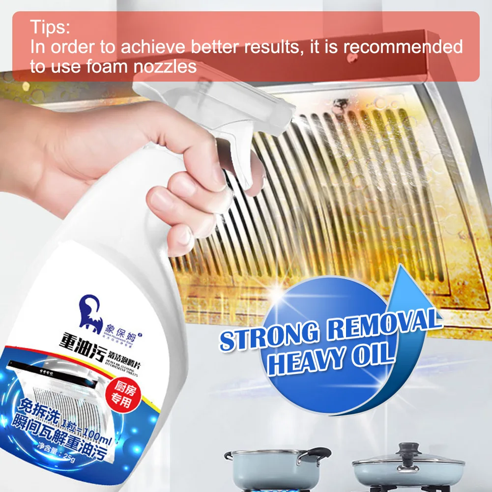 Mintiml Clean It All Effervescent Tablet Kitchen Heavy Grease Cleaner Range Hood Stove Oven Grease Stain Foam Detergent 15Pcs
Mintiml Clean It All Effervescent Tablet Kitchen Heavy Grease Cleaner Range Hood Stove Oven Grease Stain Foam Detergent 15Pcs