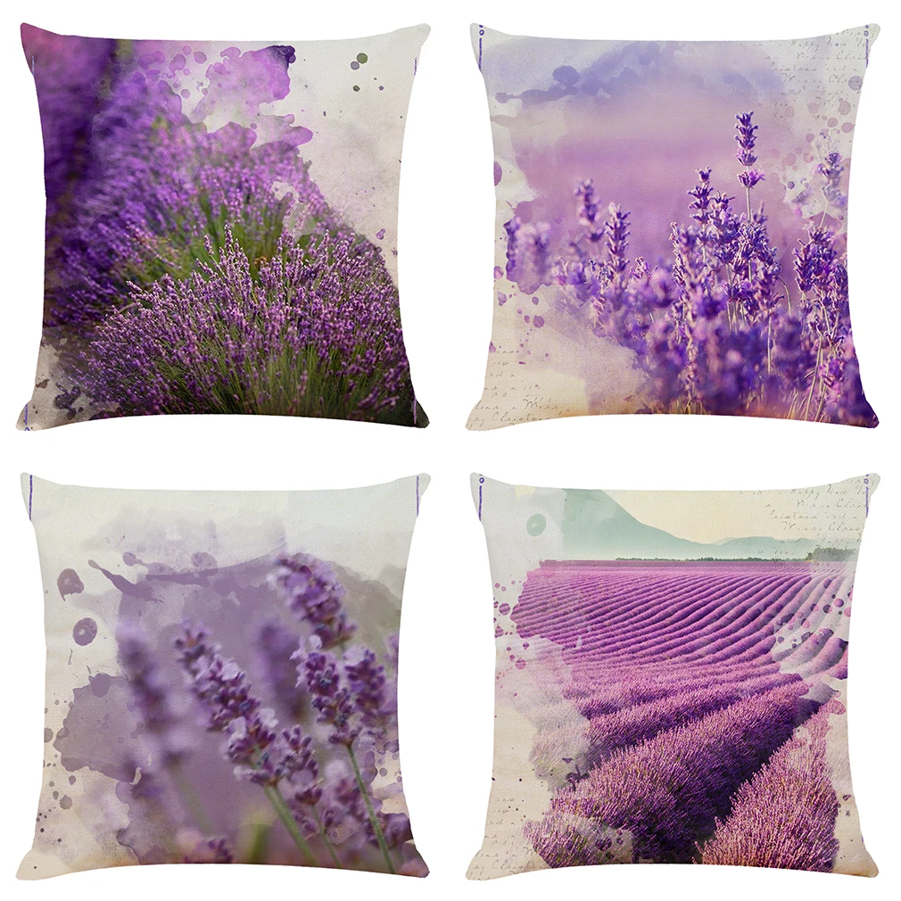 45x45cm Lavender Cushion Cover Decorative Pillows Fashion Seat Cushions Home Decor Soft Flax Car Throw Pillow Sofa Pillowcase
45x45cm Lavender Cushion Cover Decorative Pillows Fashion Seat Cushions Home Decor Soft Flax Car Throw Pillow Sofa Pillowcase