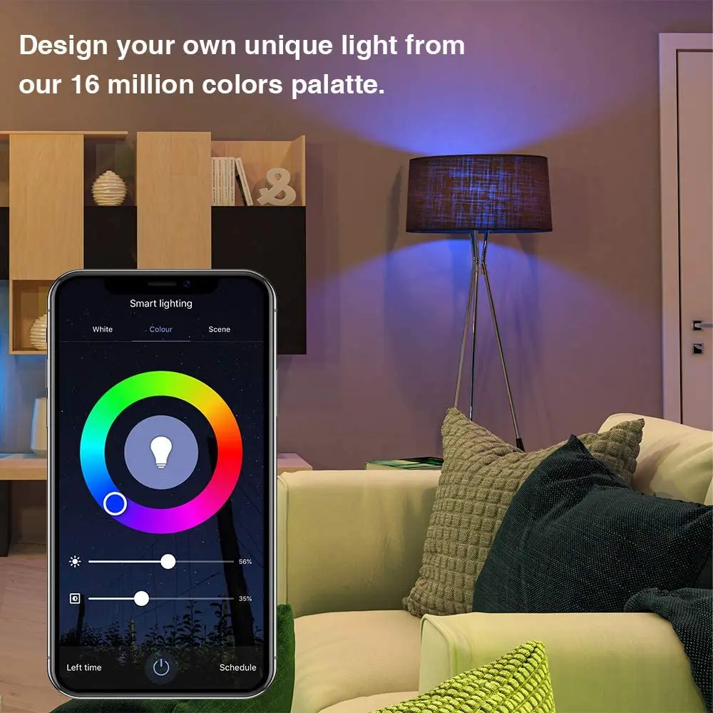 WI-FI смарт-лампы Alexa/Google Assistant/Siri/Apple функция голосового Управление Изменяемая умный светильник лампы RGB LED декоративный светодиодный светильн...
WI-FI смарт-лампы Alexa/Google Assistant/Siri/Apple функция голосового Управление Изменяемая умный светильник лампы RGB LED декоративный светодиодный светильн...