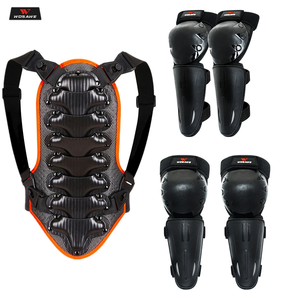 WOSAWE Children's Motorcycle Bicycle Back Protector Racing Skiing Riding Skating Anti-fall Vest Protective Gears Armor Kneepads
WOSAWE Children's Motorcycle Bicycle Back Protector Racing Skiing Riding Skating Anti-fall Vest Protective Gears Armor Kneepads