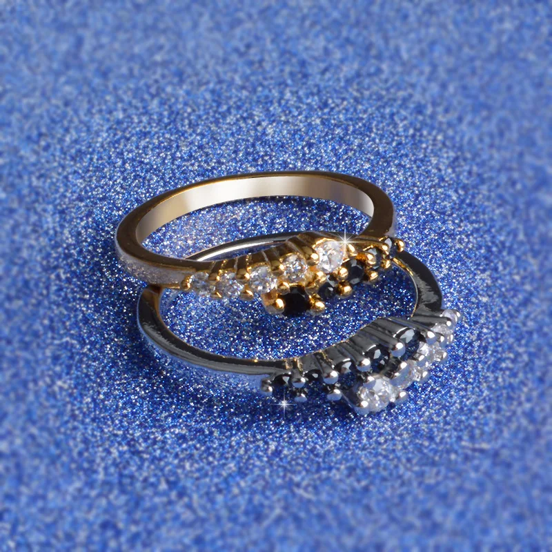 Silver Zircon Rings for Women New Black White Mixed Temperament Advanced Highly Polished High Quality Ring Jewelry Accessories
Silver Zircon Rings for Women New Black White Mixed Temperament Advanced Highly Polished High Quality Ring Jewelry Accessories