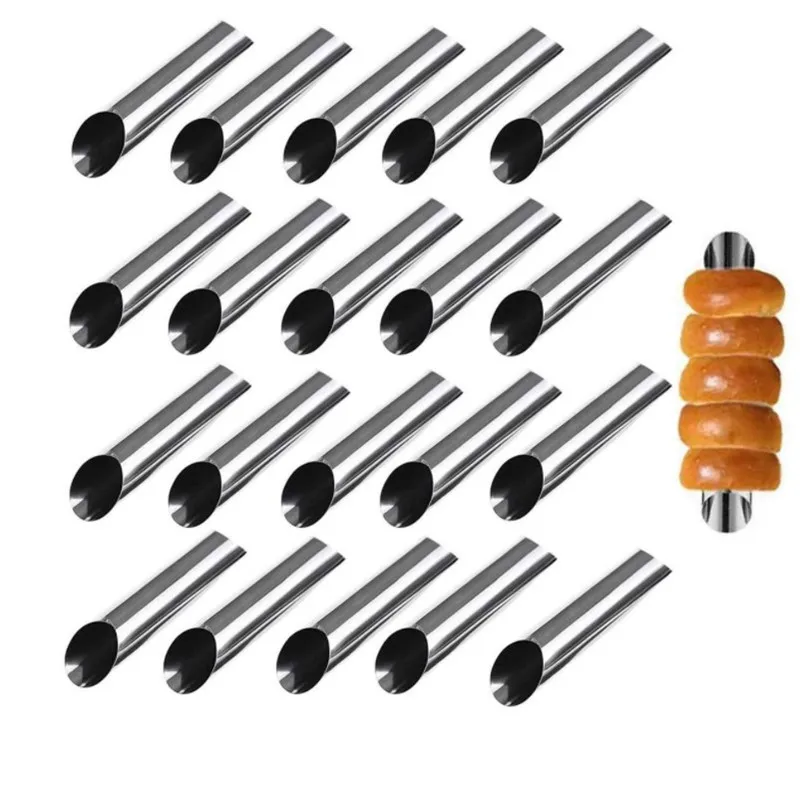 12PCS Stainless Steel Croissants Molds Cream Horn Mould Non-stick Hollow Pastry Mold Cookie Dessert Conical Tube Baking Tools
12PCS Stainless Steel Croissants Molds Cream Horn Mould Non-stick Hollow Pastry Mold Cookie Dessert Conical Tube Baking Tools