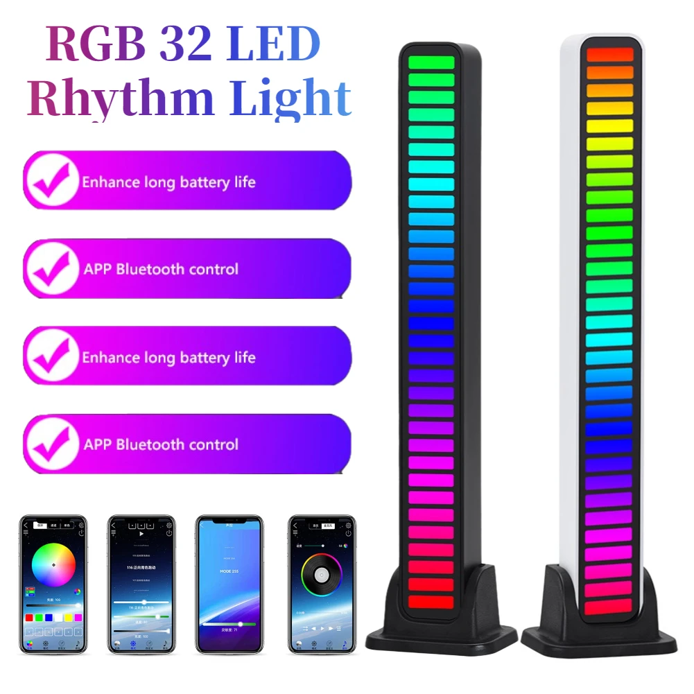RGB-ламсветильник в виде ритма, 32 светодисветодиодный, с голосовой активацией
RGB-ламсветильник в виде ритма, 32 светодисветодиодный, с голосовой активацией