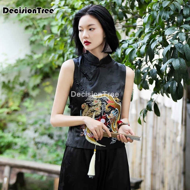 2022 women ethnic vest top chinese style retro jacquard elegant lady vest traditional chinese hanfu clothes vests for women
2022 women ethnic vest top chinese style retro jacquard elegant lady vest traditional chinese hanfu clothes vests for women