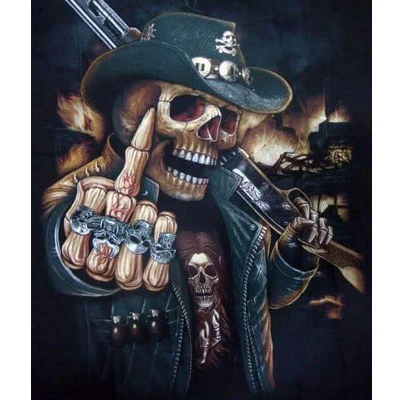 FSBCGT Dark Skull Acrylic DIY Painting By Number Adults HandPainted On Canvas Oil Pictures By Numbers Wall Painting Decor
FSBCGT Dark Skull Acrylic DIY Painting By Number Adults HandPainted On Canvas Oil Pictures By Numbers Wall Painting Decor