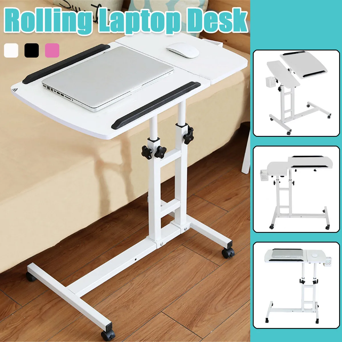 Folding Laptop Table Computer Table Portable Laptop Stand Rotate Bed Side Table Standing Desk Adjustable Height Furniture
Folding Laptop Table Computer Table Portable Laptop Stand Rotate Bed Side Table Standing Desk Adjustable Height Furniture