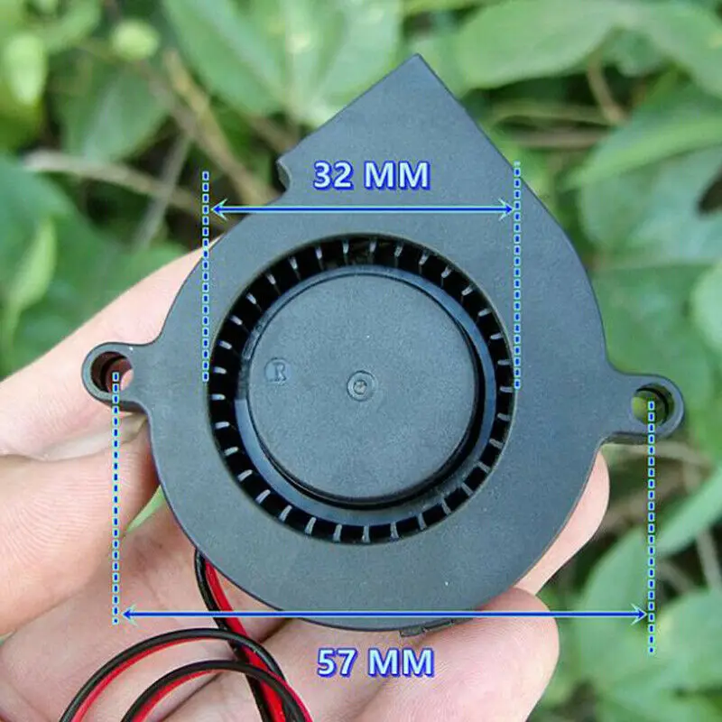 DC 12V 24V Brushless Centrifugal Worm Gear Blower Mute Powerful Mini Cooling Turbo Fan 3D Printer Parts Cooler Black Plastic
DC 12V 24V Brushless Centrifugal Worm Gear Blower Mute Powerful Mini Cooling Turbo Fan 3D Printer Parts Cooler Black Plastic