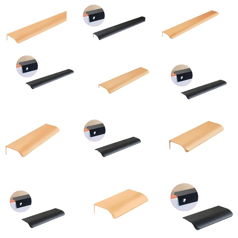 Aluminum Alloy Cabinet Drawer Handle Modern Furniture Hidden Long Handle Mount Finger Edge Pulls Nordic Concealed Handle
Aluminum Alloy Cabinet Drawer Handle Modern Furniture Hidden Long Handle Mount Finger Edge Pulls Nordic Concealed Handle
