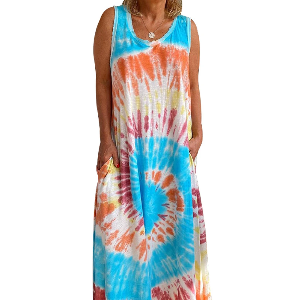 Summer Women Fashion Multi-color Straight Dress Abstract Printed Full-length Dress Female Casual Style Loose Street Wear
Summer Women Fashion Multi-color Straight Dress Abstract Printed Full-length Dress Female Casual Style Loose Street Wear