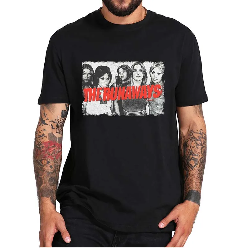 The Runaways T-Shirt Vintage Female Musicians American Rock Band Essential Classic Tee Tops 100% Cotton For Men Women
The Runaways T-Shirt Vintage Female Musicians American Rock Band Essential Classic Tee Tops 100% Cotton For Men Women