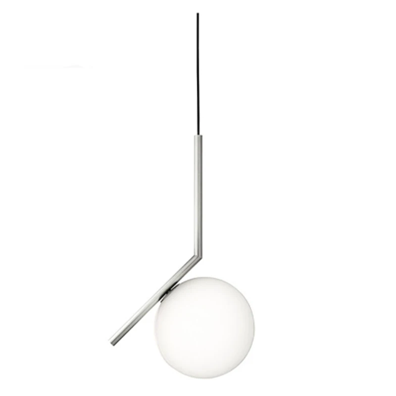 

A Post modern creative glass ball pendant light fixture norbic brief home deco dining room golden E27 LED bulb pendant lamp