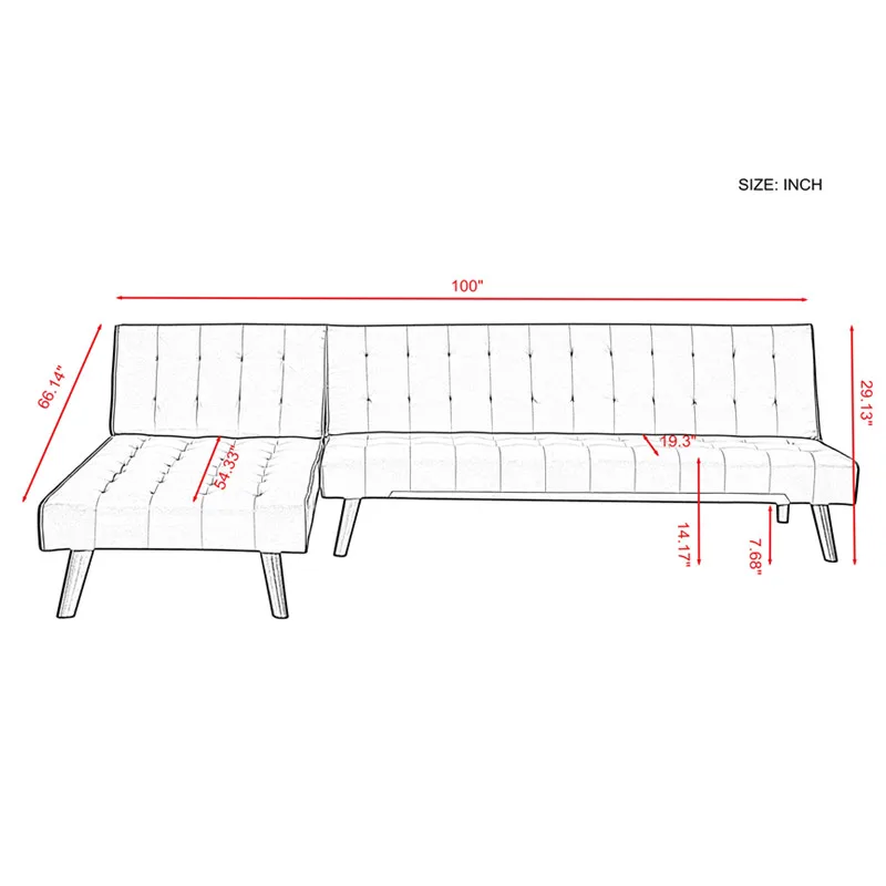 Sofa Set Living Room Furniture Reversible Sectional Sofa Sleeper Grey Fabric With Wood Legs Sofa Bed Home Furniture Room Sofa
Sofa Set Living Room Furniture Reversible Sectional Sofa Sleeper Grey Fabric With Wood Legs Sofa Bed Home Furniture Room Sofa