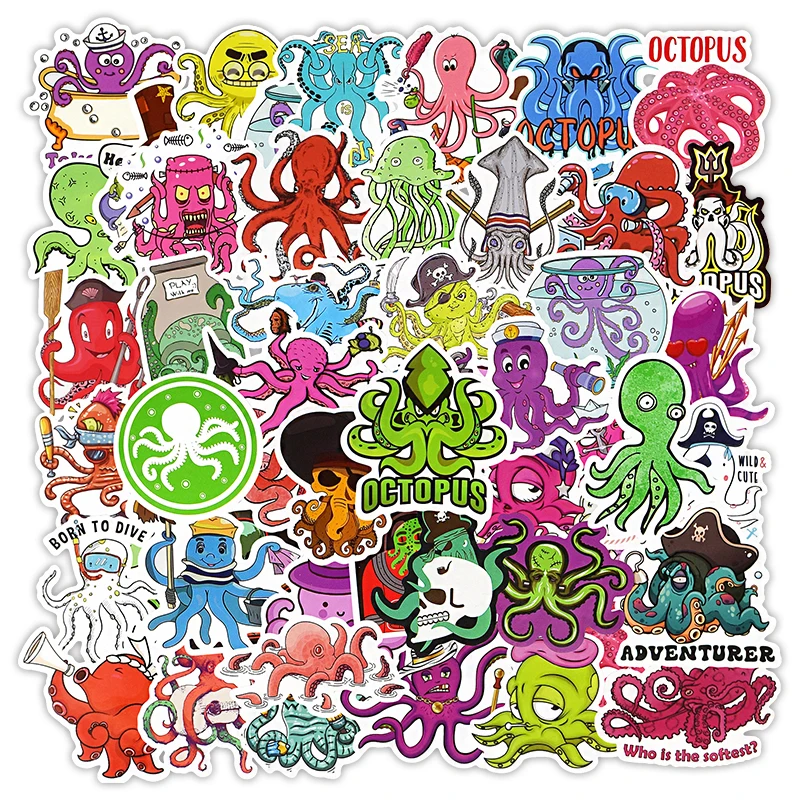 10/30/50PCS Cartoon Octopus Stickers Ocean Animals DIY Laptop Fridge Skateboard Guitar Car Funny Kids Gifts Decals Stickers F5
10/30/50PCS Cartoon Octopus Stickers Ocean Animals DIY Laptop Fridge Skateboard Guitar Car Funny Kids Gifts Decals Stickers F5