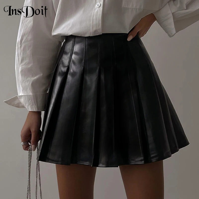 InsDoit Goth Leather Black Lace Skirt Women Streetwear Grunge Clothes Vintage Aesthetic High Waist Skirt Punk Sexy Pleated Skirt
InsDoit Goth Leather Black Lace Skirt Women Streetwear Grunge Clothes Vintage Aesthetic High Waist Skirt Punk Sexy Pleated Skirt