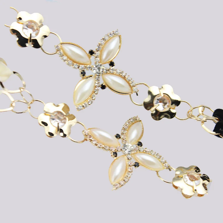 Korean Fashion Flannel Double Heart Rhinestone Female Waist Chain Girl Fashion Accessories High Quality Boutique Belt Pearl
Korean Fashion Flannel Double Heart Rhinestone Female Waist Chain Girl Fashion Accessories High Quality Boutique Belt Pearl