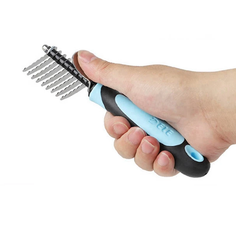 Stainless Double-sided Pet Cat Dog Comb Brush Professional Knot Hair Shedding Remove Grooming Rake Combs Long Short Thick Hair
Stainless Double-sided Pet Cat Dog Comb Brush Professional Knot Hair Shedding Remove Grooming Rake Combs Long Short Thick Hair