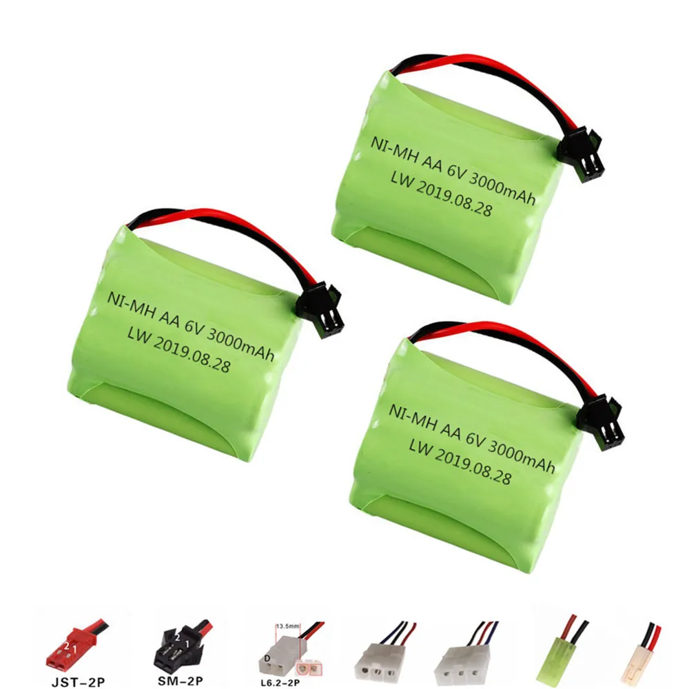 3000mAh 6v NIMH Battery For Rc toys Cars Boats Guns Tanks Robots 700mAh 2400mAh AA 6v RechargeableBatteries Pack 3Pcs
3000mAh 6v NIMH Battery For Rc toys Cars Boats Guns Tanks Robots 700mAh 2400mAh AA 6v RechargeableBatteries Pack 3Pcs