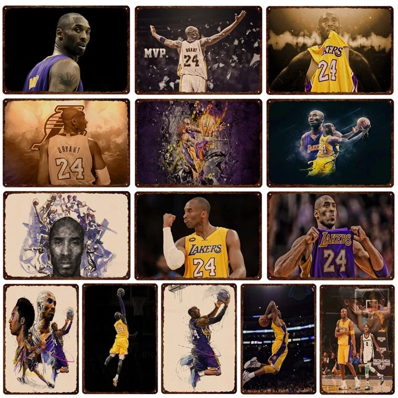Basketball Star Kobe Bryant Retro Metal Signs Living Room Decoration Poster Bar Hotel Apartment Wall Stickers Tin Plaquese
Basketball Star Kobe Bryant Retro Metal Signs Living Room Decoration Poster Bar Hotel Apartment Wall Stickers Tin Plaquese
