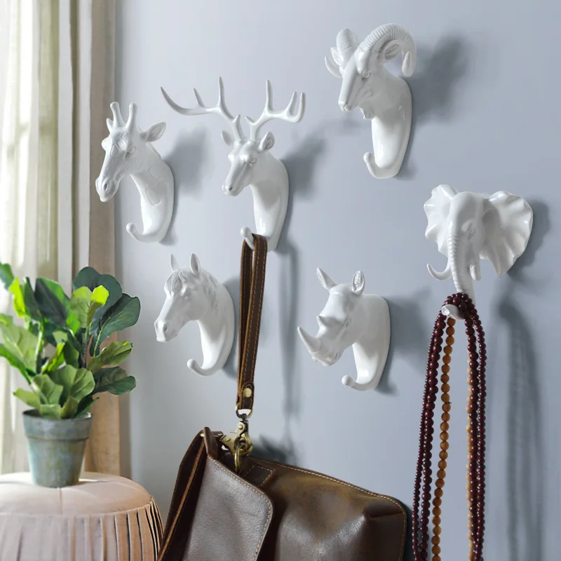 New Creative Powerful Seamless Clothes Hook Hook Decorative Hook Animal Head Wall Mount Deer Head Hook With strong paste
New Creative Powerful Seamless Clothes Hook Hook Decorative Hook Animal Head Wall Mount Deer Head Hook With strong paste