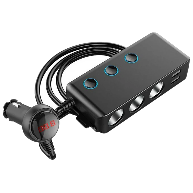 Автомобильное зарядное устройство, быстрая зарядка, 3 USB-порта + 1 QC3.0 + 3 устройства розжига + Конструкция зажима для задней панели + светодиодн...
Автомобильное зарядное устройство, быстрая зарядка, 3 USB-порта + 1 QC3.0 + 3 устройства розжига + Конструкция зажима для задней панели + светодиодн...