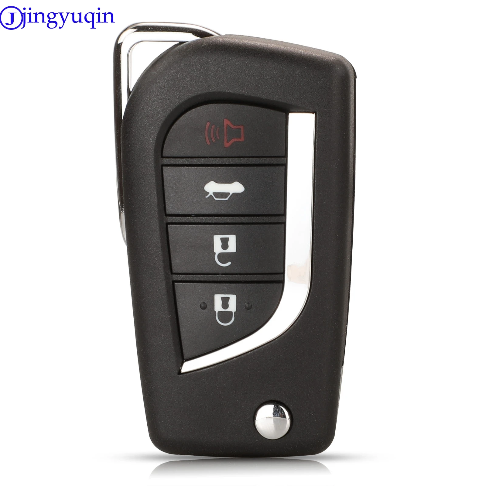 Jingyuqin 4 кнопки откидной складной дистанционный ключ оболочка для Toyota Levin Camry Reiz