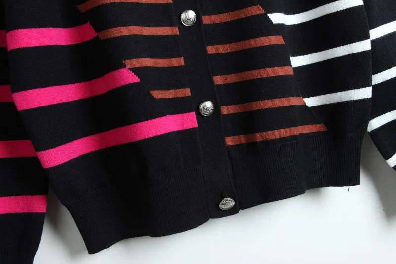 Women Contrast Color Striped Cardigan 2020 New O-neck Long Sleeve Single Breasted Sweater Coat Chic 3 Hit Colors Knitted Tops
Women Contrast Color Striped Cardigan 2020 New O-neck Long Sleeve Single Breasted Sweater Coat Chic 3 Hit Colors Knitted Tops