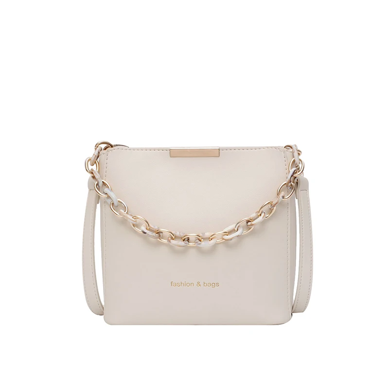 Chain Elegant Female Tote Bucket bag 2021 New High-quality PU Leather Women's Designer Handbag Travel Shoulder Messenger Bag
Chain Elegant Female Tote Bucket bag 2021 New High-quality PU Leather Women's Designer Handbag Travel Shoulder Messenger Bag