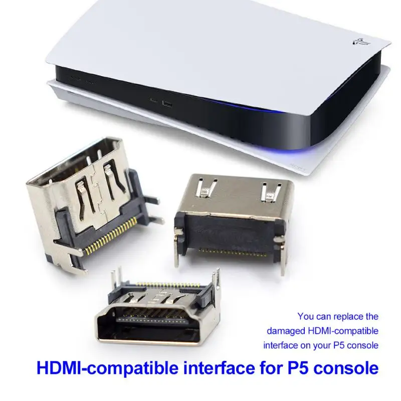 HD Interface For PS5 HDMI-compatible Port Socket Interface For Sony Play Station 5 Connector
HD Interface For PS5 HDMI-compatible Port Socket Interface For Sony Play Station 5 Connector
