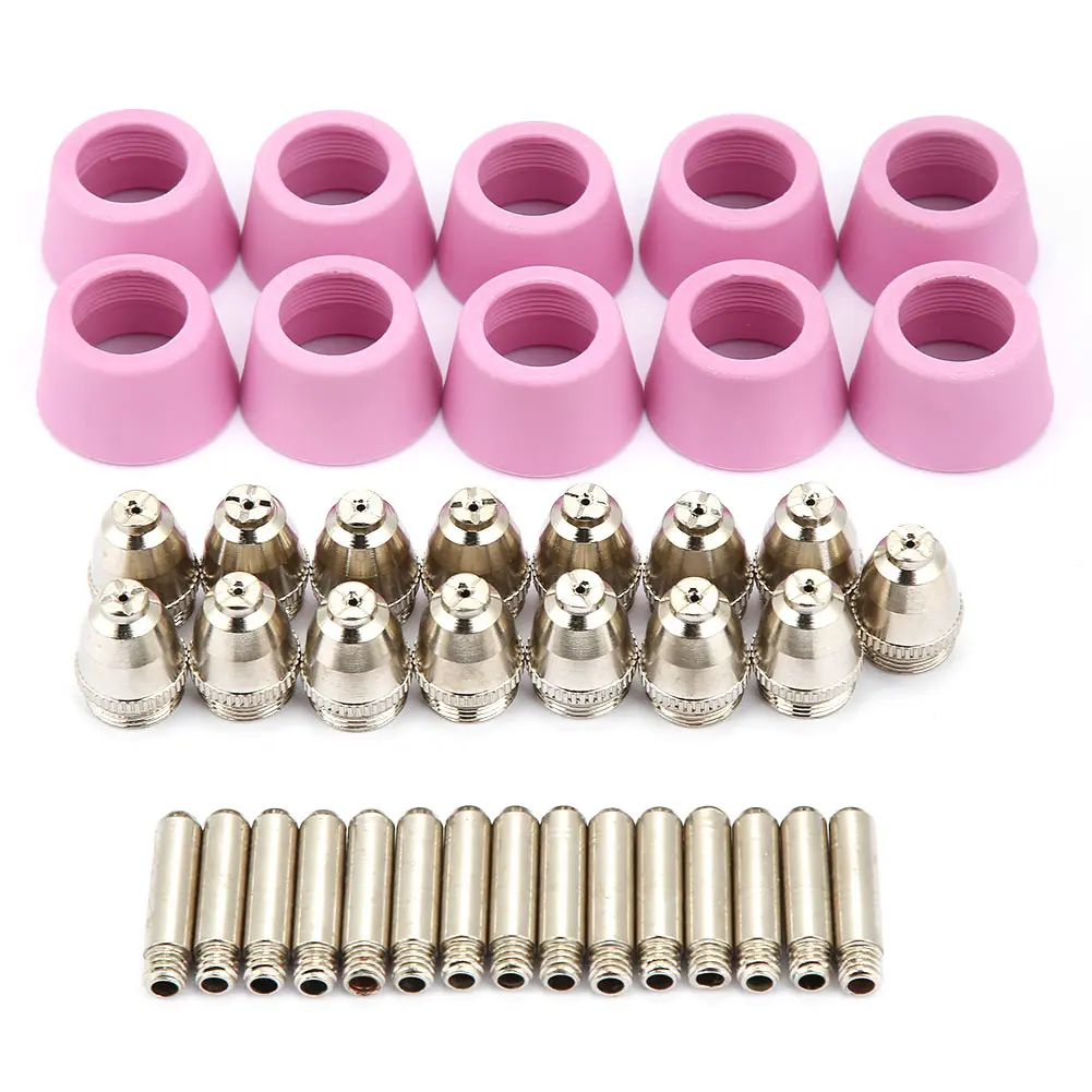 40pc/set AG60 SG55 Plasma Cutter Cutting Torch Consumables Electrode Nozzles Cups Kit
40pc/set AG60 SG55 Plasma Cutter Cutting Torch Consumables Electrode Nozzles Cups Kit