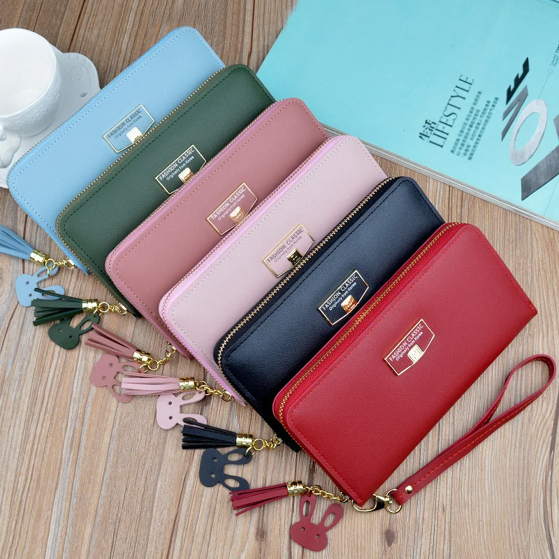Women's Wallet 2021 New кошелек женский PU Card Bag Fashion Simple Zipper Wallet Large Capacity Wristband Mobile Phone Bag
Women's Wallet 2021 New кошелек женский PU Card Bag Fashion Simple Zipper Wallet Large Capacity Wristband Mobile Phone Bag