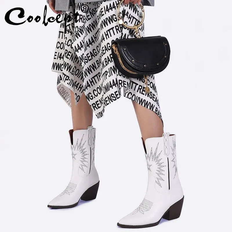 Coolcept Plus Size 33-45 Women Ankle Boots Retro Warm Fur Winter Shoes Women High Heel Short Boots Fashion Office Lady Footwear
Coolcept Plus Size 33-45 Women Ankle Boots Retro Warm Fur Winter Shoes Women High Heel Short Boots Fashion Office Lady Footwear