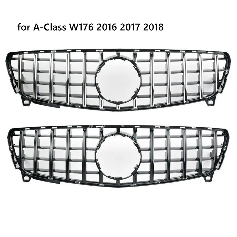 Передняя решетка GT черного и серебристого цвета для Mercedes Benz A-Class W176 2016-2018
Передняя решетка GT черного и серебристого цвета для Mercedes Benz A-Class W176 2016-2018