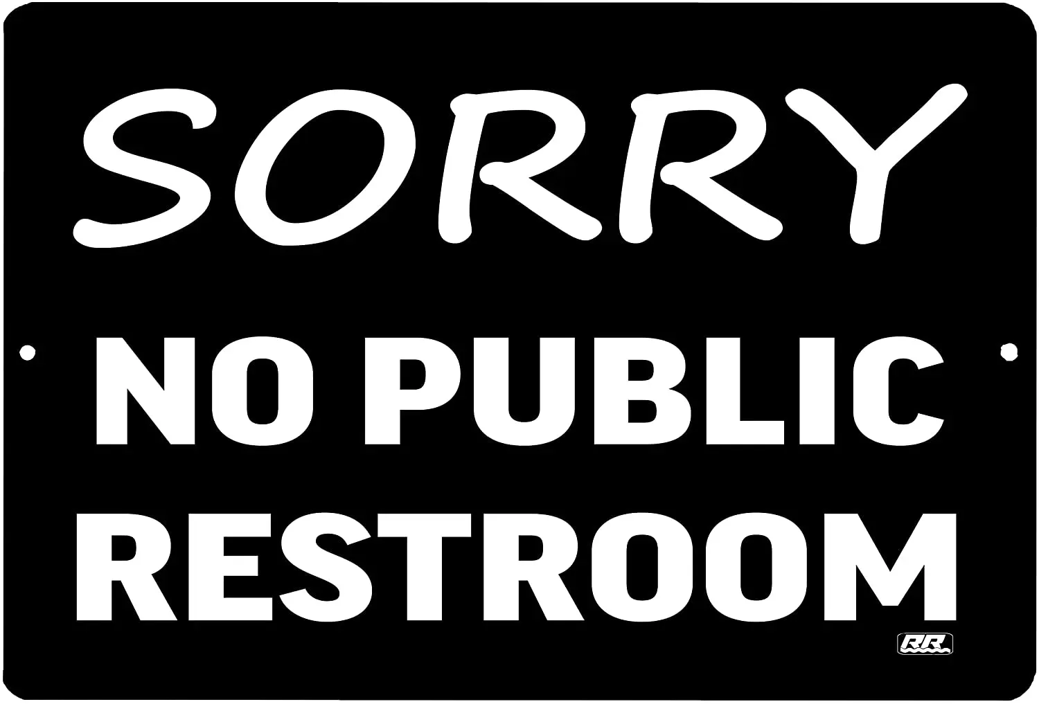 Sorry No Public Restroom Metal Tin Sign Business Retail Store Home Large Restaurant Bar Office Hotel room decoration men
Sorry No Public Restroom Metal Tin Sign Business Retail Store Home Large Restaurant Bar Office Hotel room decoration men