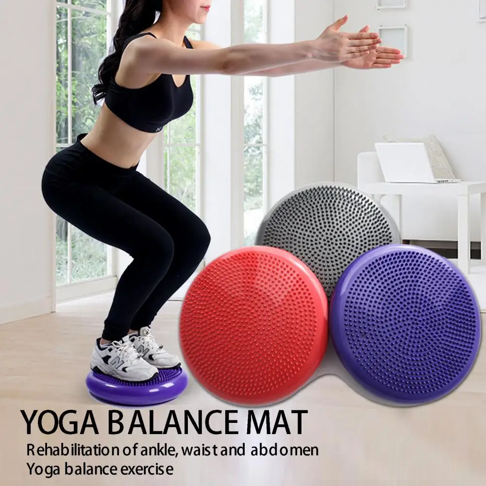 Hot sale! Inflated Stability Yoga Wobble Cushion Exercise Fitness Balance Disc Wiggle Seat Stability Balance Massage Cushion Ma
Hot sale! Inflated Stability Yoga Wobble Cushion Exercise Fitness Balance Disc Wiggle Seat Stability Balance Massage Cushion Ma