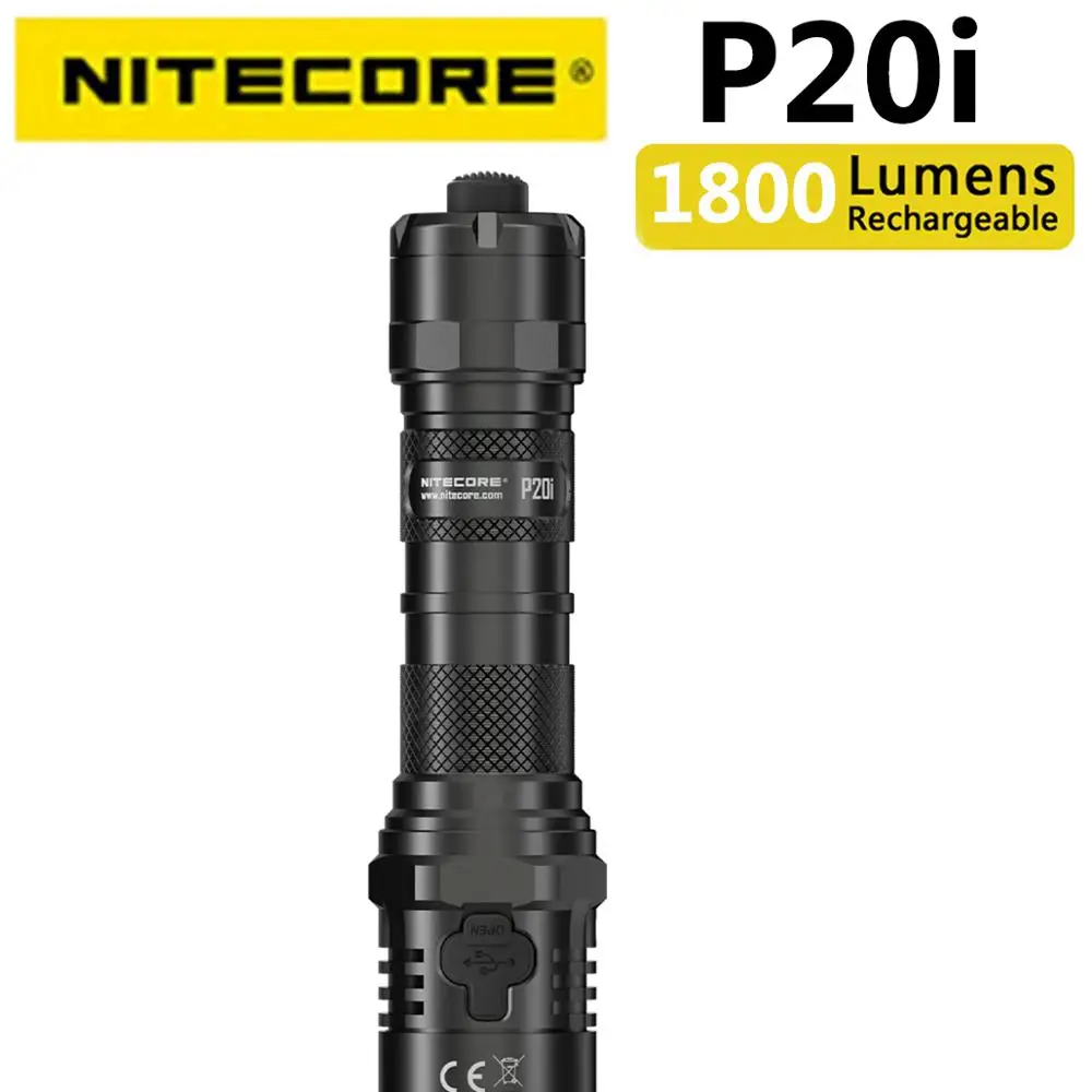 Оригинальное зарядное устройство NITECORE P20i использует Luminus SST-40-W LED 1800 люмен таким