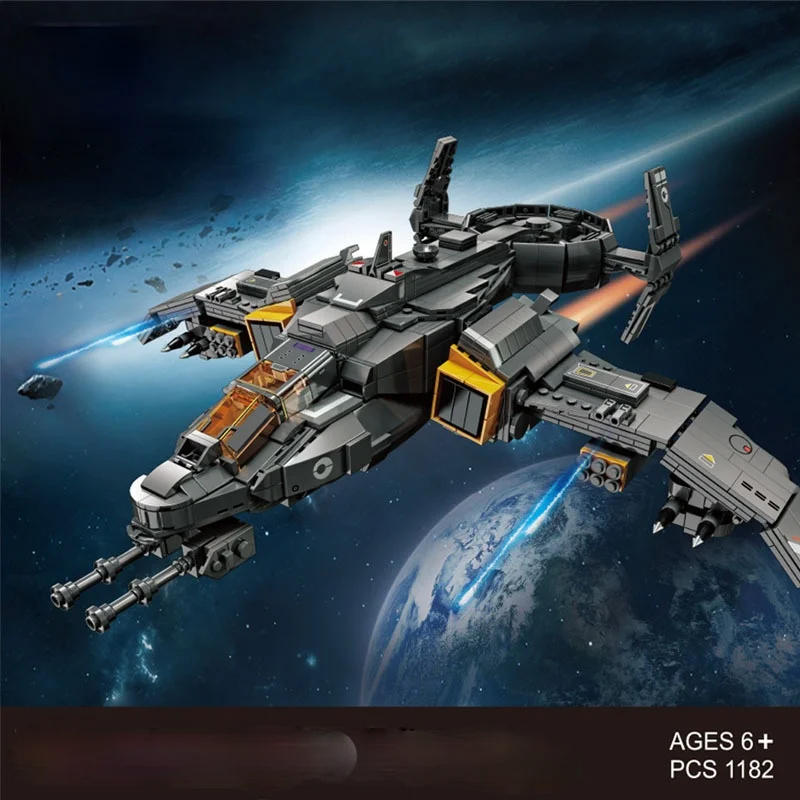 Science Fiction Space Fighter Phantom Fighter Attack Aircraft Simulation Model Block Bricks Assembled Building Block Toys
Science Fiction Space Fighter Phantom Fighter Attack Aircraft Simulation Model Block Bricks Assembled Building Block Toys
