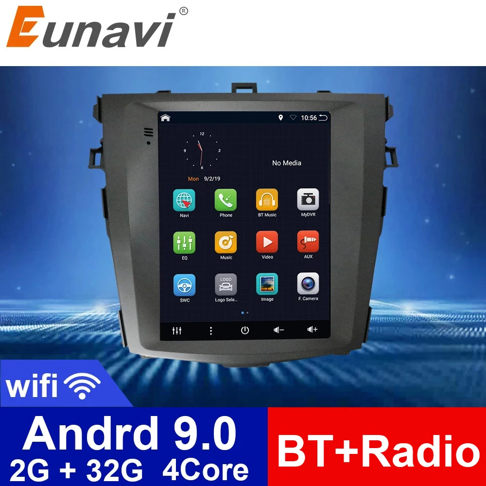 Eunavi 2Din Android автомобильный мультимедийный плеер для Toyota Corolla 2007 2008 2009 2010 2011 радио вертикальный Tesla экран навигация GPS
Eunavi 2Din Android автомобильный мультимедийный плеер для Toyota Corolla 2007 2008 2009 2010 2011 радио вертикальный Tesla экран навигация GPS