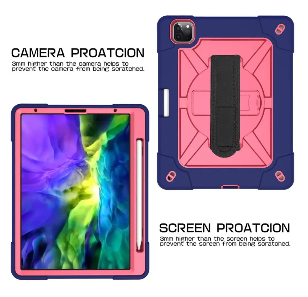 Силиконовый прочный Чехол для iPad Pro 11 дюймов 2018 2020 Детский защитный чехол с
