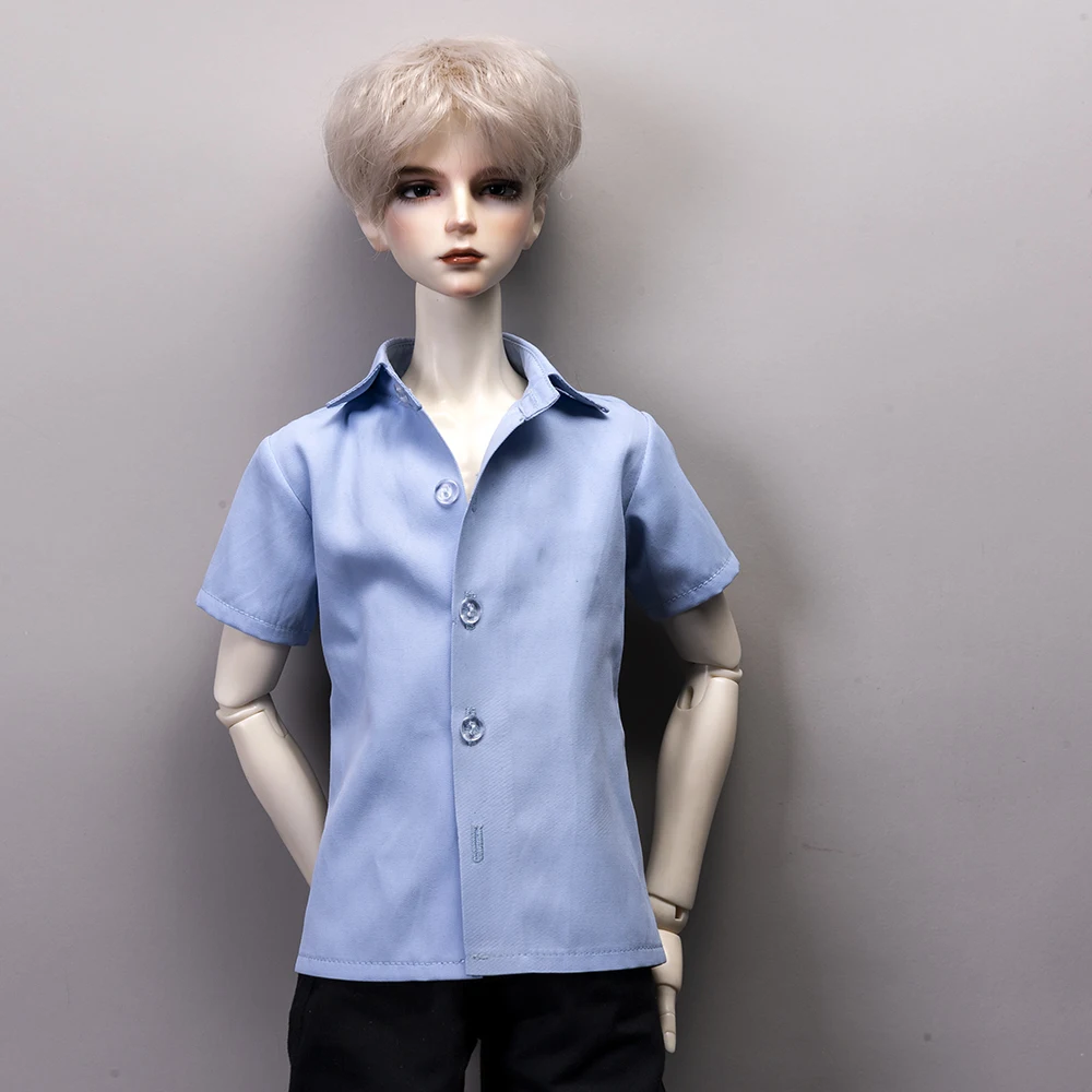 BJD doll clothes suitable for 1-3 1-4 uncle size light blue slim top short sleeve shirt doll accessories
BJD doll clothes suitable for 1-3 1-4 uncle size light blue slim top short sleeve shirt doll accessories