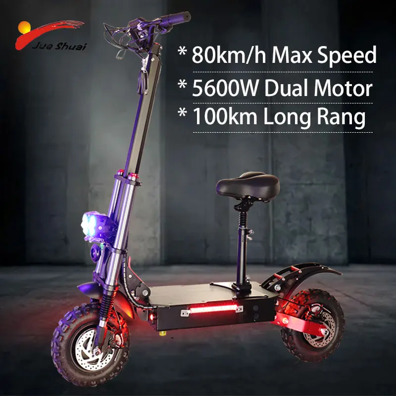 Электрический скутер для взрослых с двойным мотором 5600 Вт, максимальная скорость 80 км/ч, 11 дюймов, Электрический скутер для бездорожья, скла...
Электрический скутер для взрослых с двойным мотором 5600 Вт, максимальная скорость 80 км/ч, 11 дюймов, Электрический скутер для бездорожья, скла...